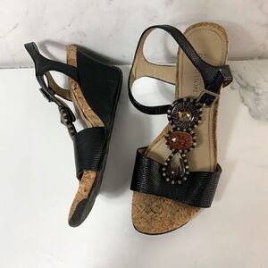 Kenneth Cole Reaction wedge heel cork sandals